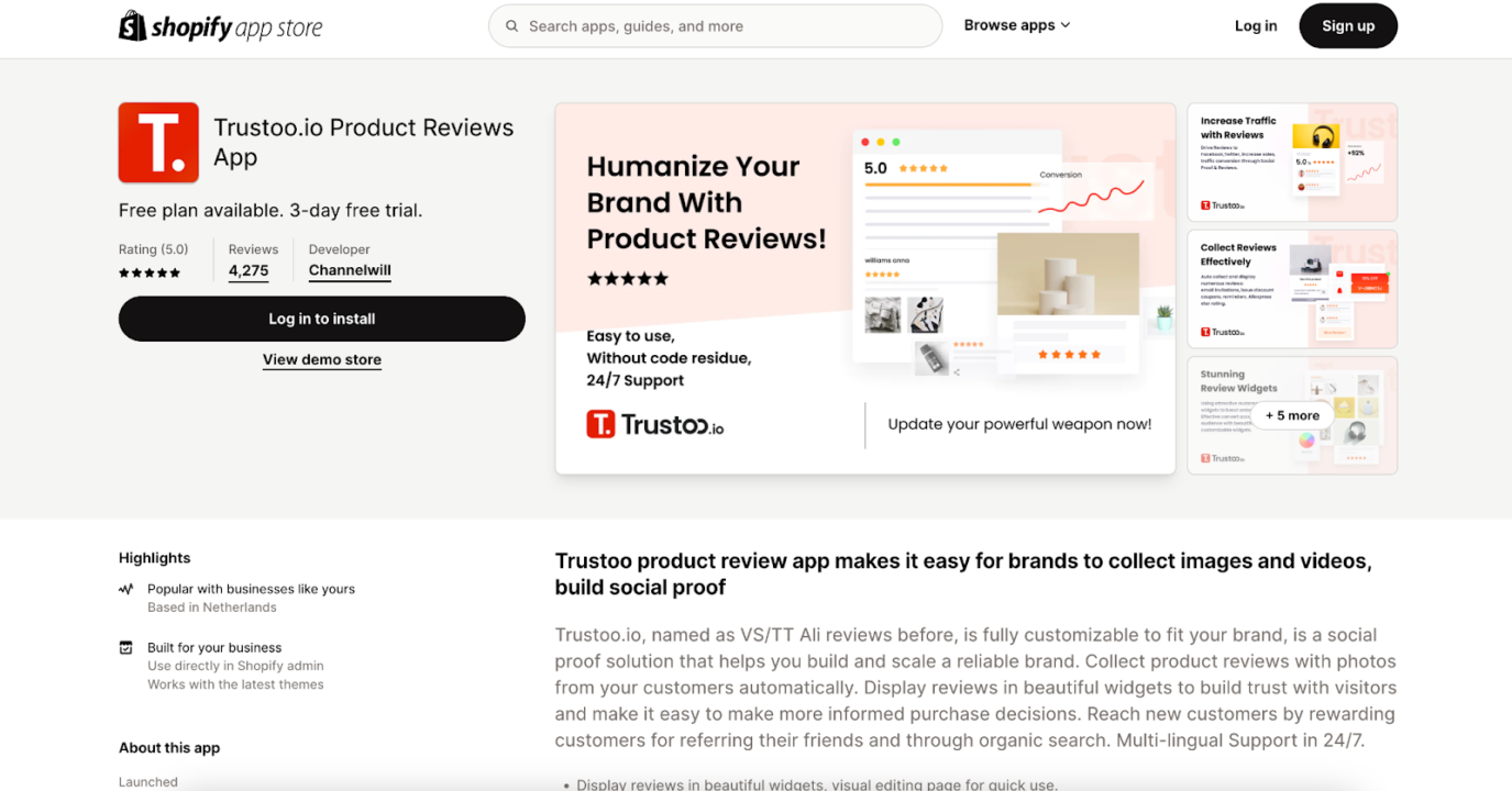 Las mejores aplicaciones de revisión de productos para Shopify - Trustoo