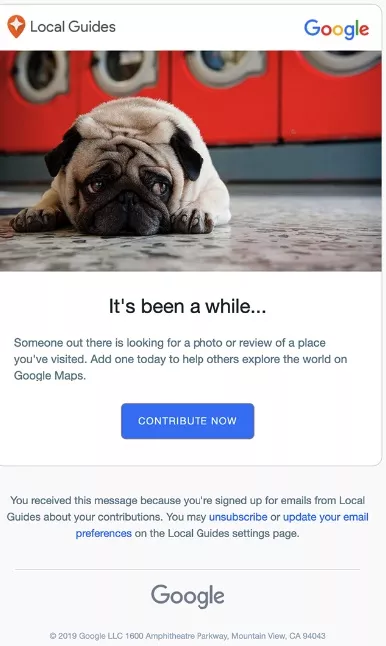Google geri kazanma e-postası