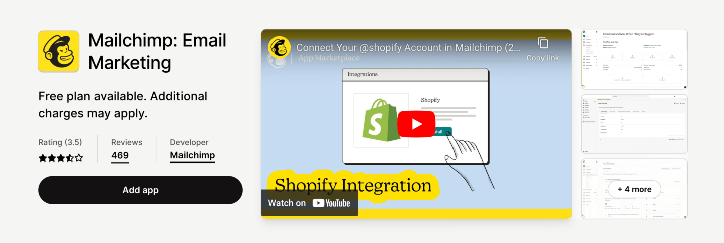 Best email marketing for Shopify: Mailchimp