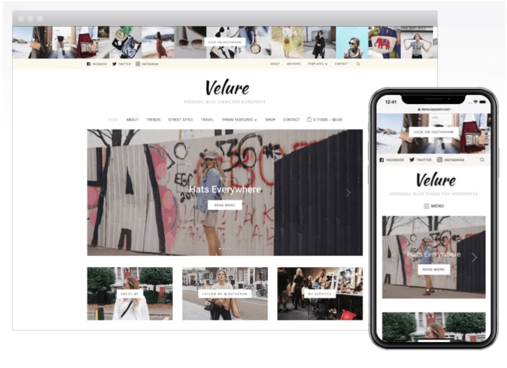 Velure theme for Woocommerce