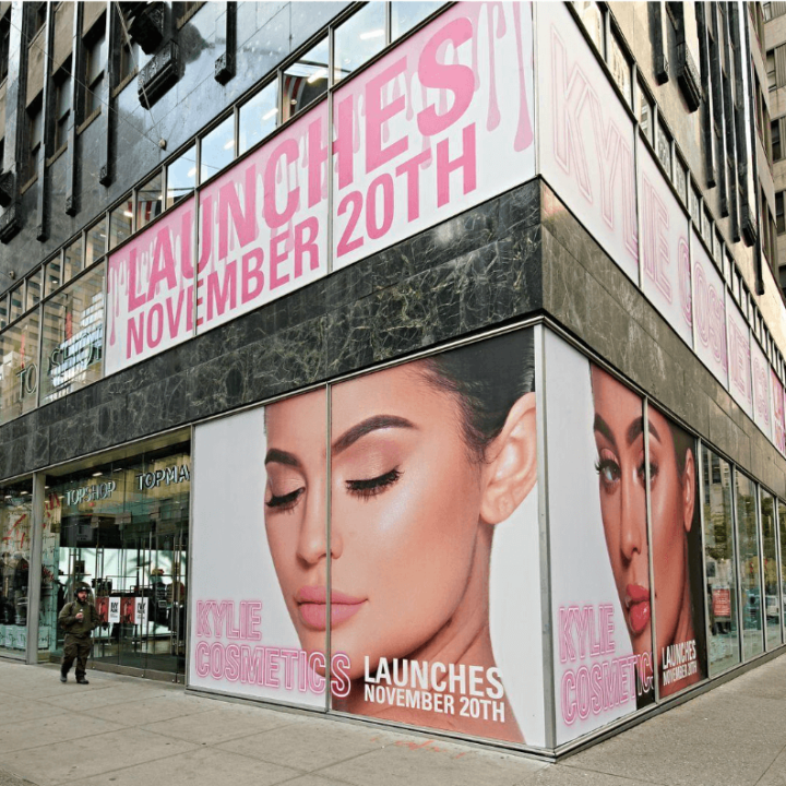 Event marketing popup shop by Kylie cosmetics