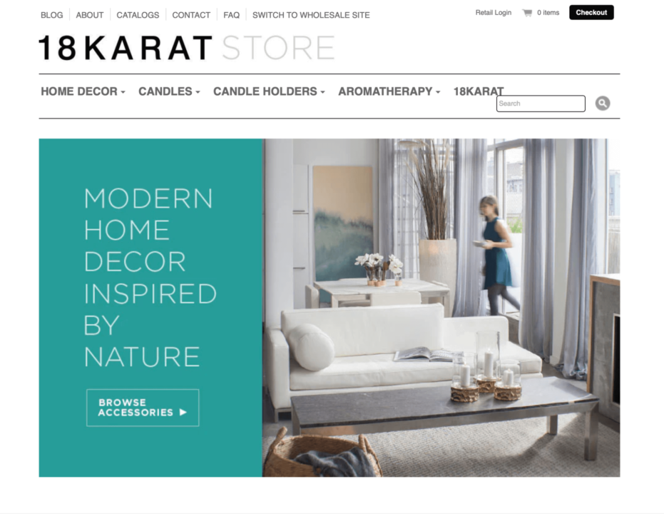 Furniture & home decor Shopify dropshipping store - 18 Karat store