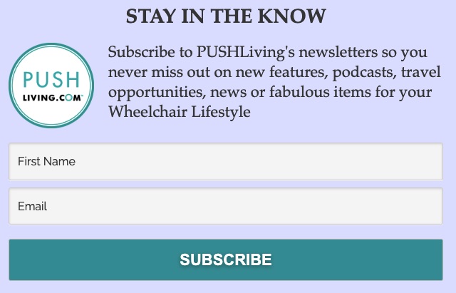 Email opt-in website popup example by Push Living