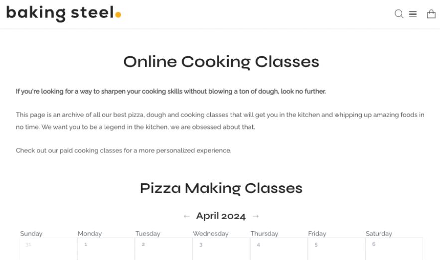 DTC marketing: classes and education from Baking Steel