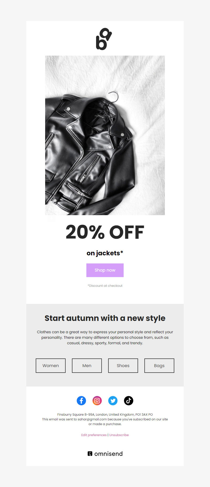 Free and Customizable Clothing Email Newsletter Templates